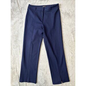 J.McLaughlin Navy Stretch Ankle Pants Size 8 Front Seam Career Trousers